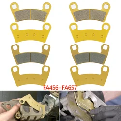Front and Rear Brake Pads Fit for Polaris Razor RZR 570 RZR 800 RZR 900 RZR 1000 RZR S 800 900 FA456 & FA657