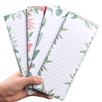 日本かわいいロング磁気プランナーノートメモパッドメモ帳フラミンゴマグネット冷蔵庫冷蔵庫チェックショッピング To Do リストノートブック