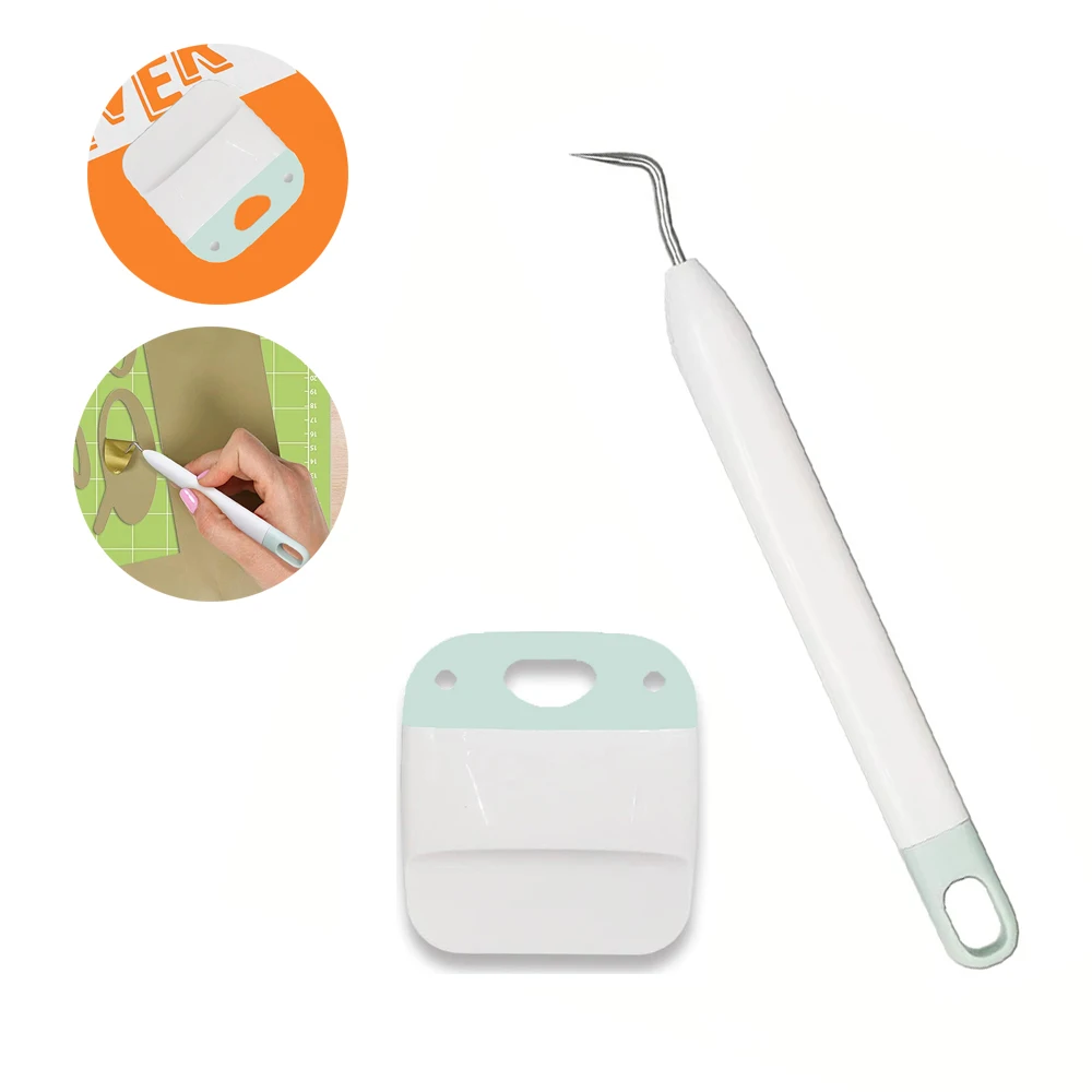 Kit de vinilo para manualidades, herramientas para Cricut, letras, herramientas de deshierbe artesanal para plantillas de Cricut/vinil Oracal, 2 uds.