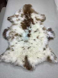 천연 푹신한 양 모피 직물, 전체 ShFluffy 양 모피 직물, 전체 양 모피 순수 양모 담요 카펫, 다채로운 침대 옆 깔개
