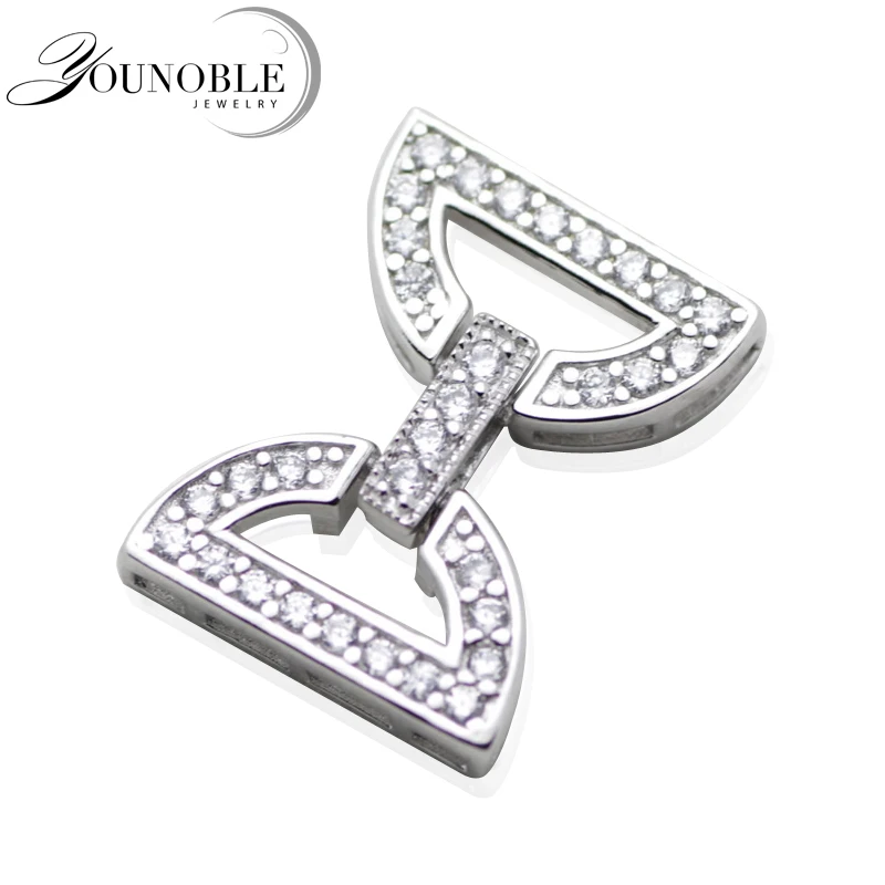 1-3 Rows Fashion Natural Freshwater Pearl Bracelet Necklace Jewelry Clasp Accesorry 925 Sterling Silver Jewelry making