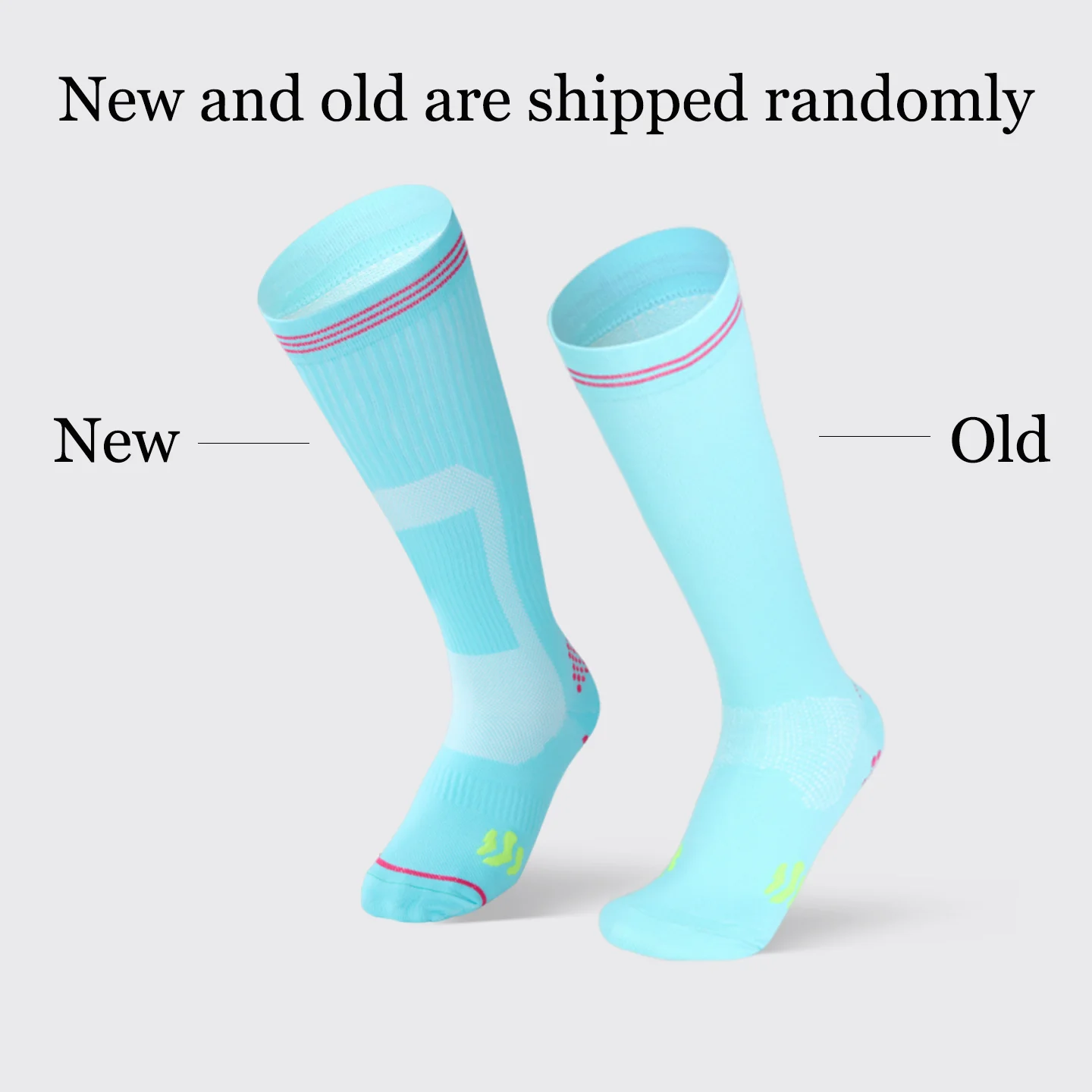 WRELS Sport-Kompressionssocken, stoßdämpfende, rutschfeste Socken für Krampfadern, absorbieren Feuchtigkeit, Schweiß, Laufen, Radfahren, Reisen – Detail 9