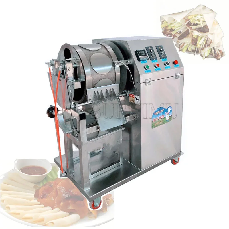 Hydraulic Automatic Pancake Machine Crepe Maker Heated Dough Press Pie Roti Arabic Bread Cake Making Machine