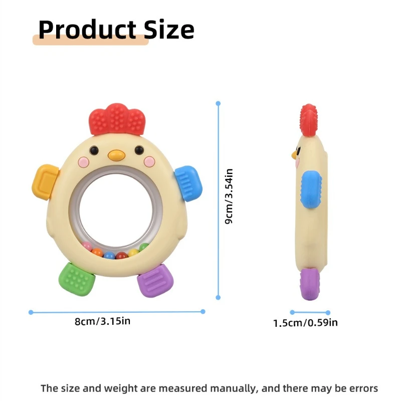 عضاضة تسنين للأطفال لمنع مص الإبهام: عضاضة غليان وهزاز، عضاضة من السيليكون للرضع من الدرجة الغذائية #2