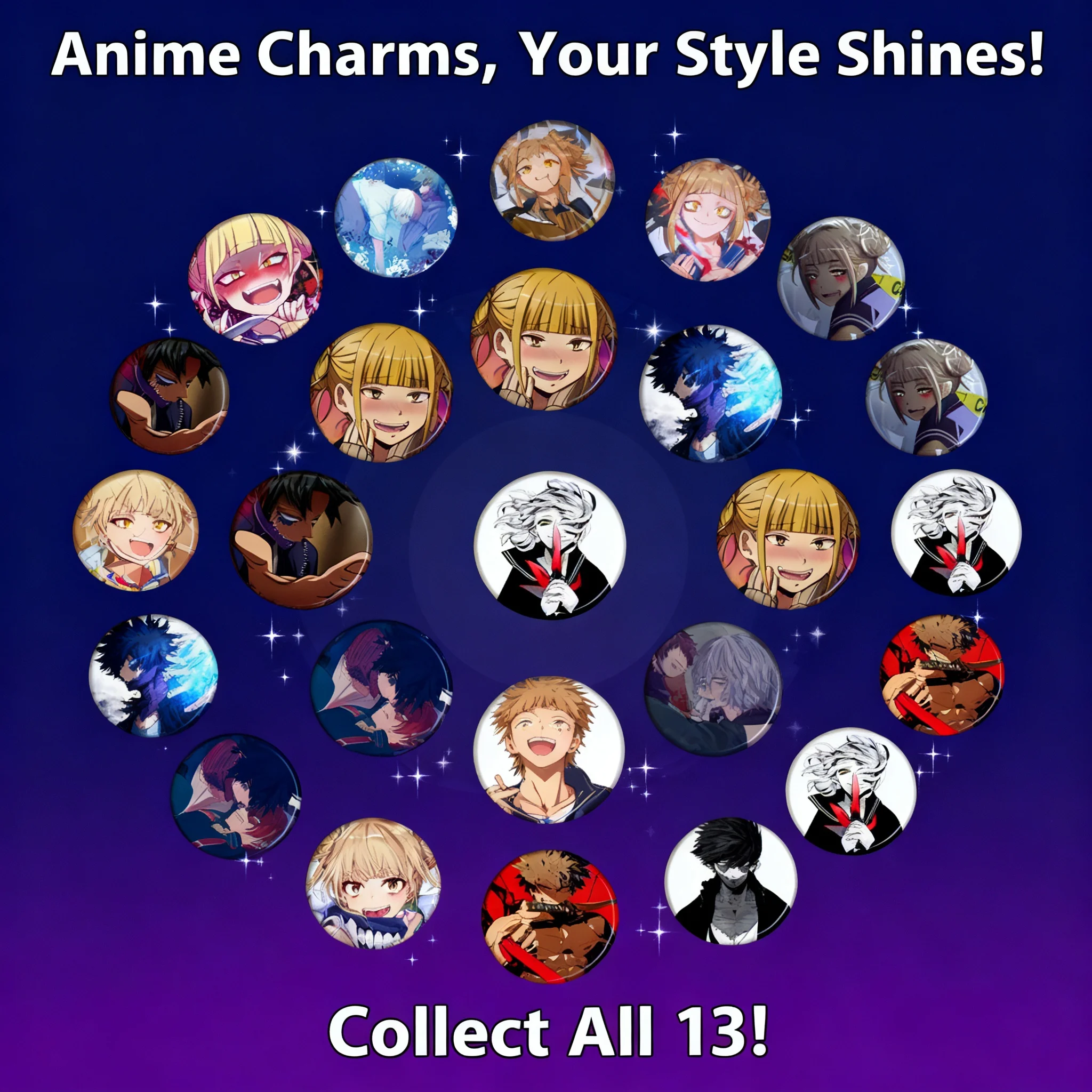 My Hero Academia Cosplay Toga Himiko Dabi Mirror Denki Kaminari Anime Insignia Llavero Colgante Amuleto Versión O