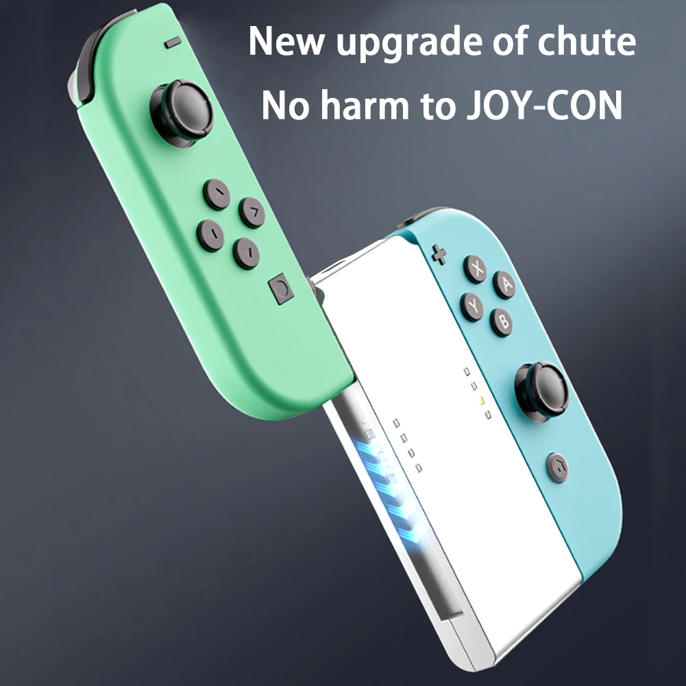 ل Joypad شحن قبضة 3400mAh مستطيل على شكل جهاز شحن TPYE-C محطة شاحن للتبديل Joy-Con تحكم