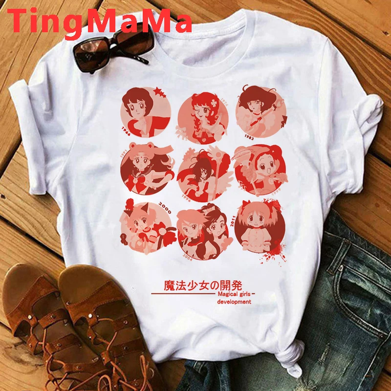 Magical Doremi Classic Women T Shirt Ojamajo Doremi Aiko Seno Anime Girls Graphic Tees O-neck Female Cartoon TShirt Femme