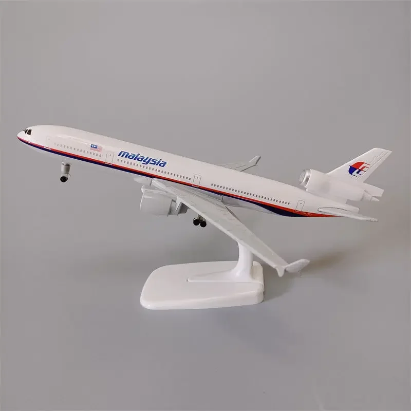 20cm UPS ze stopu metalu KLM Malezja Fedex Express Airlines MD MD-11 Odlewany model samolotu Samolot W Koła Podwozie