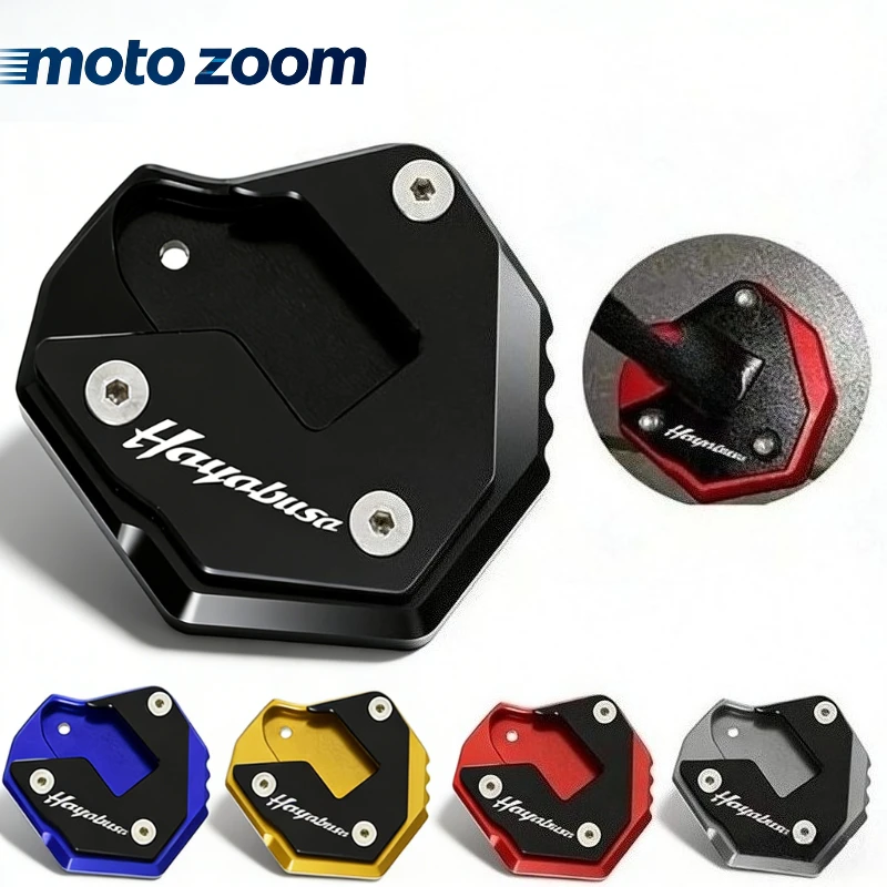 

For SUZUKI HAYABUSA GSX1300R GSX-R 1300 2007-2021 Motorcycle CNC Kickstand Foot Side Stand Extension Pad Support Plate