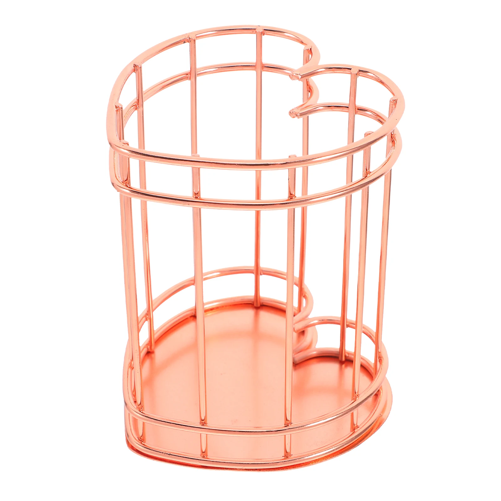 

Organizer Miss Cute Office Supplies for Women Desk Stainless Steel Cosmetics Bucket Make Brush Holder