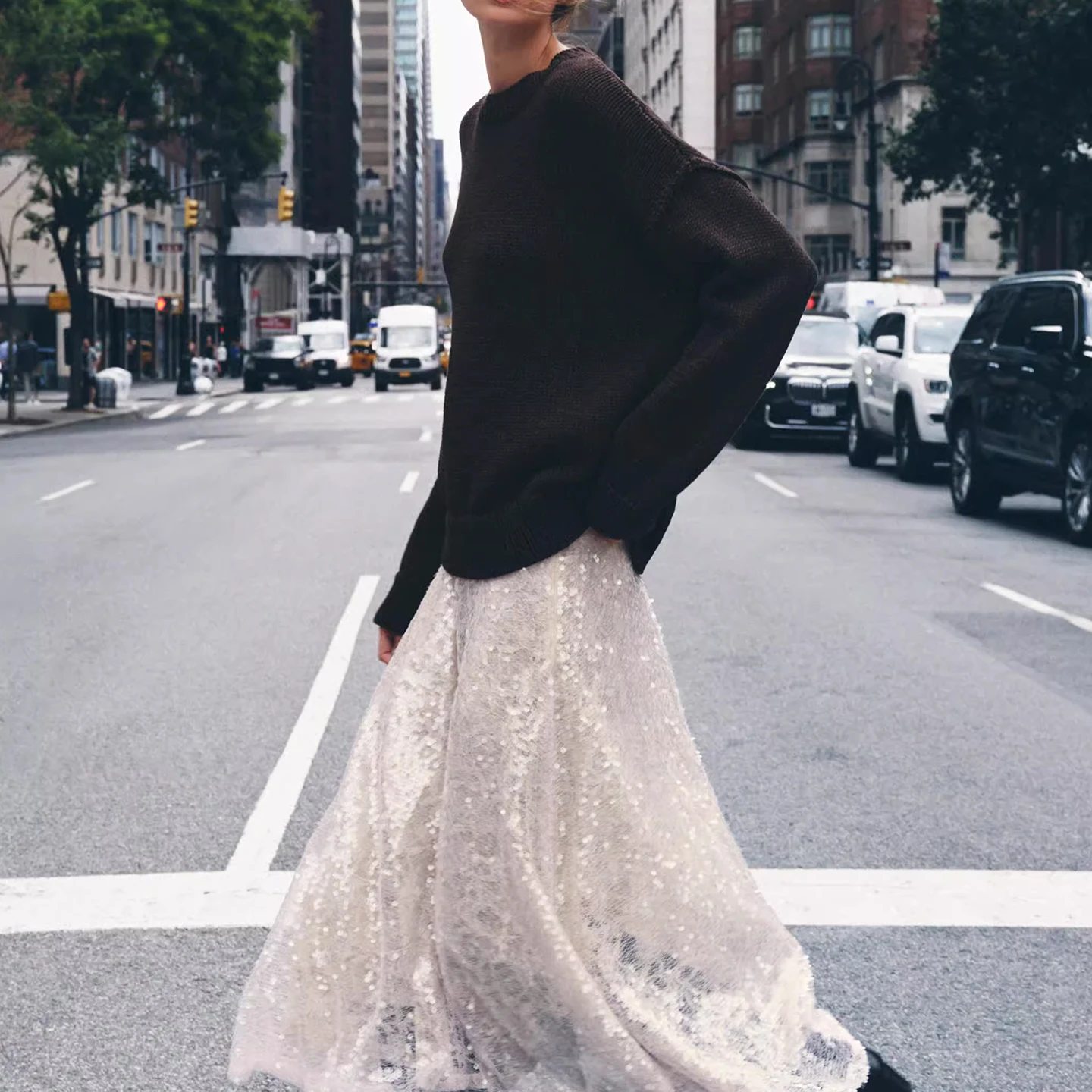 Z المرأة Faion تريكو التطريز الديكور Personali طويل Sve جولة Ne سترة الخريف موسم الأوروبي Sle