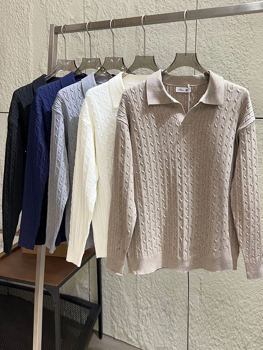 

Soft Comfortable Men's Neck Knitted Sweater Winter Fashion Casual Versatile Long Sleeve Warm Thickened Knitwear