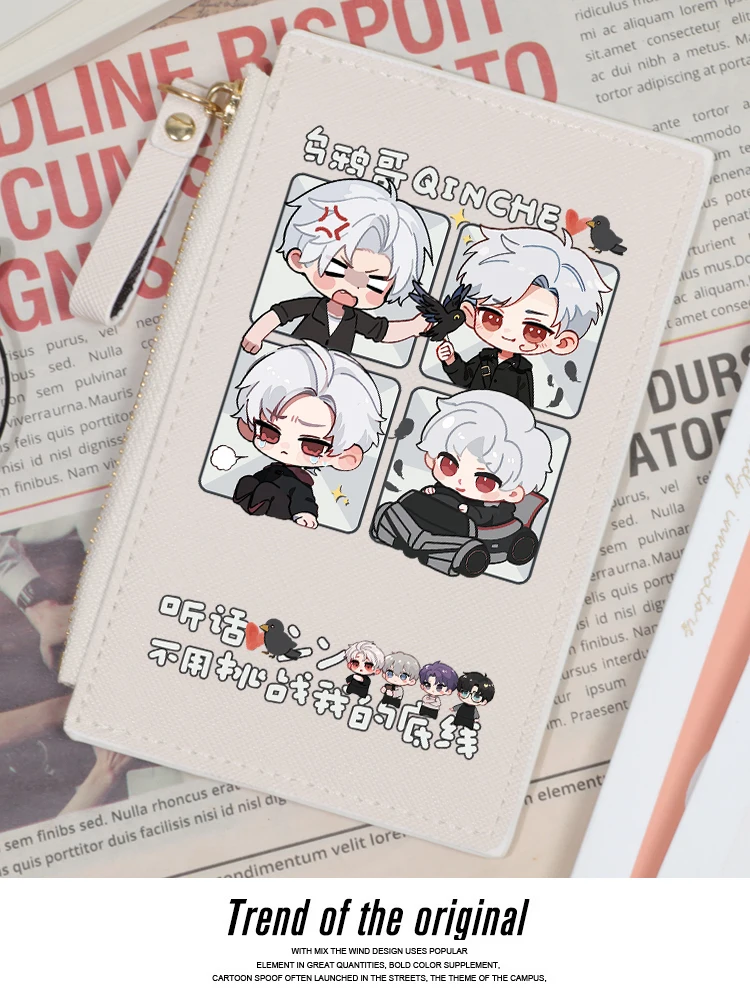 محفظة نقود كوسبلاي أنمي Love & Deepspace ، Rafayel Zayne ، Joseph ، Sylus ، حقيبة بطاقات ، كرتون ، فردية ، محفظة دقيقة