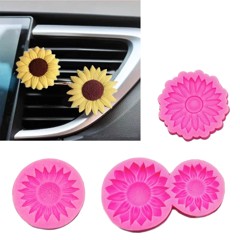 Flower Silicone Mold Car Plaster Mold Epoxy Resin Casting Jewelry Tool Making Crafts Home Decoration