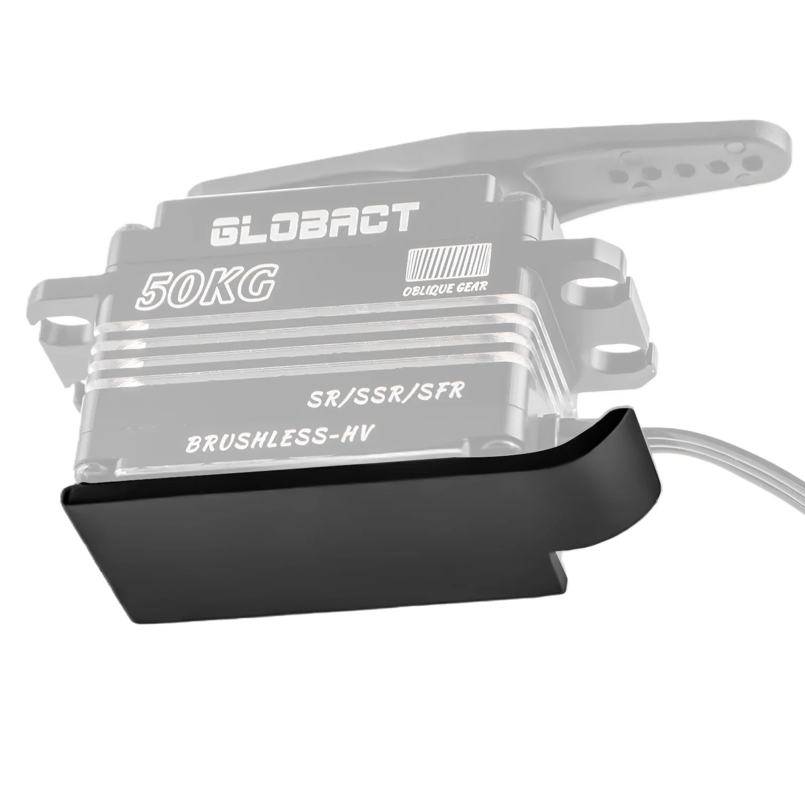 Aluminium RC Servo Cover Plate RC Servo Guard Board for 50KG Brushless Low-Profile Servo 1/8/ 1/10 RC Crawler Servo Upgrades