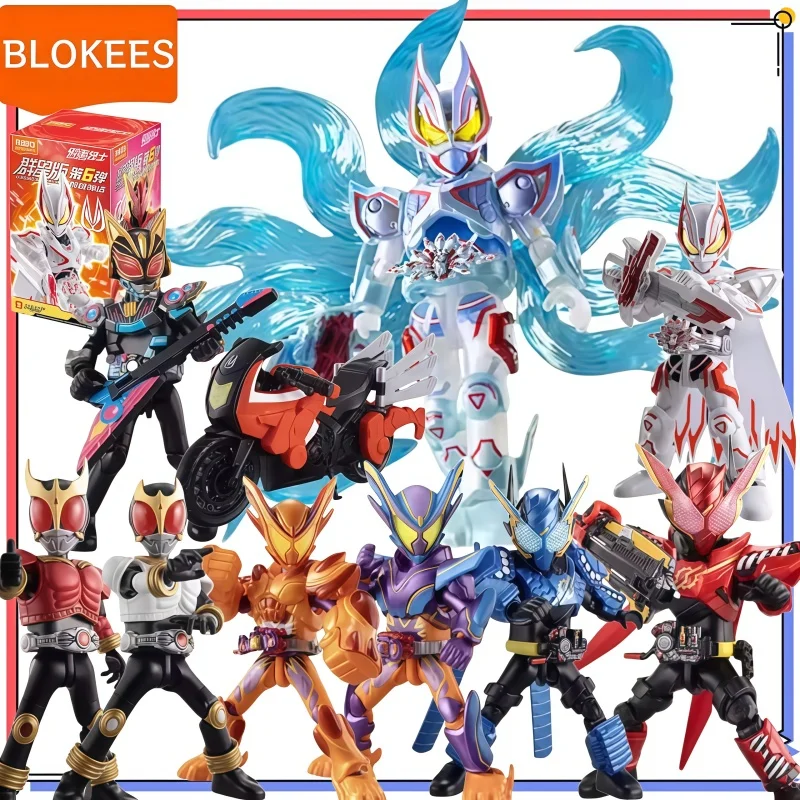 BLOKEES Building Block Assembly Kamen Rider Star Edition Episode 6 Desktop Decoration Swinging Action Kit Collection Toys Gifts