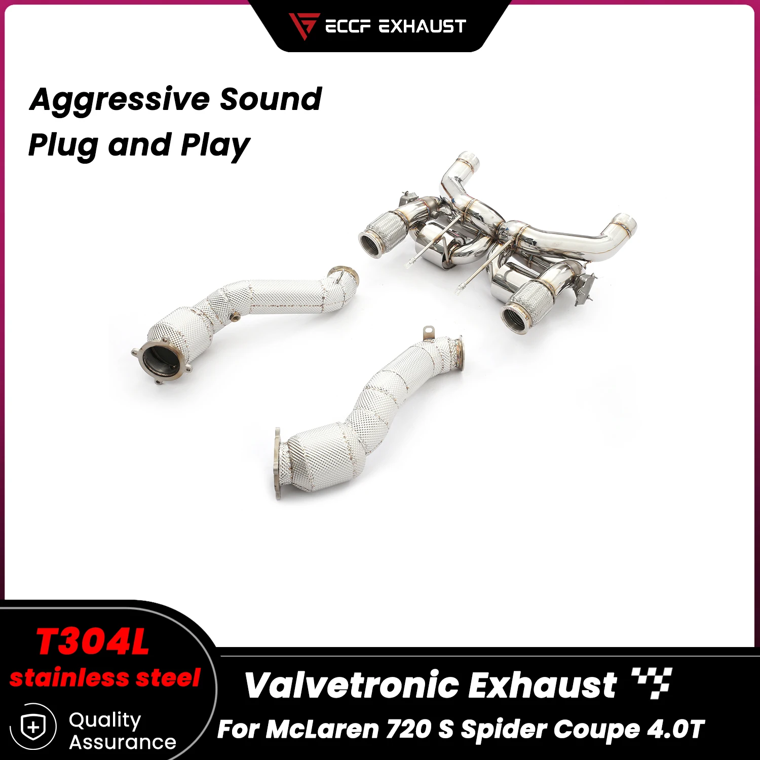 

Sporty OEM VALVE Complete exhaust For McLaren 720 S Spider Coupe 4.0T Aggressive Exhaust Sound Performance Upgrade