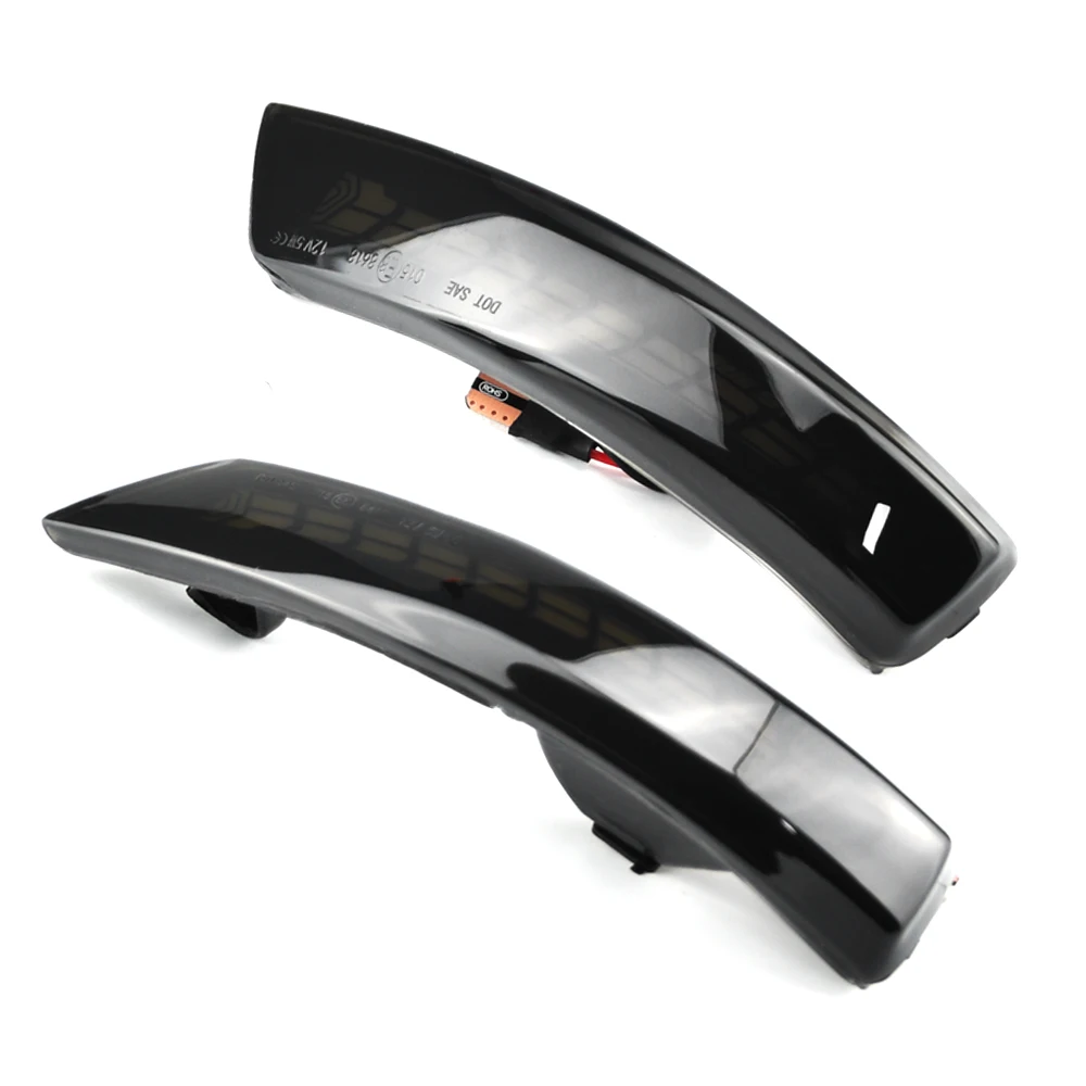 

For Ford Focus Mk4 Ab Bj 2019 -2020 Black Dynamic Turn Signal Light LED Side Rearview Mirror Sequential Indicator Blinker Lamp
