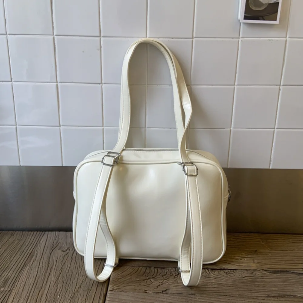 

Модная сумка для боулинга с сердечком и бантом в студенческом стиле, корейский стиль, бостонский рюкзак, Harajuku, сумка на плечо из искусственной кожи, школьная сумка