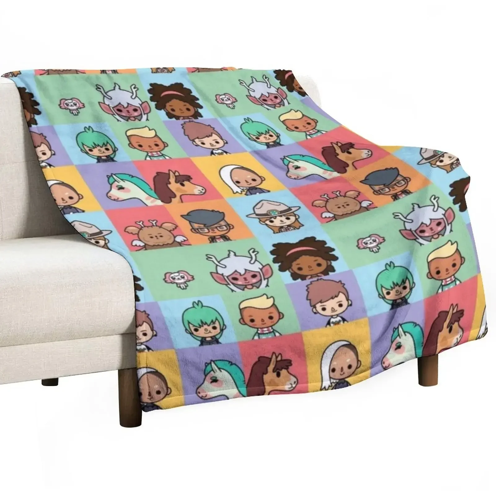 

Toca box Throw Blanket Shaggy Blankets For Baby Sofa Quilt Blankets