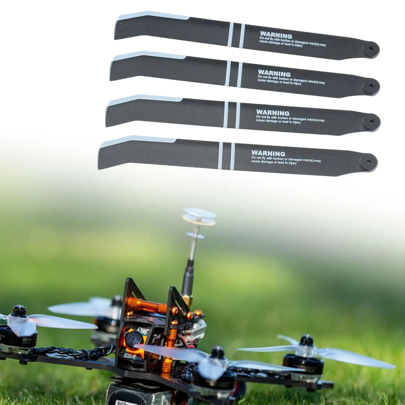 4 個 K170 プロペラブレード安定した Accs 軽量で使いやすい RC ヘリコプター