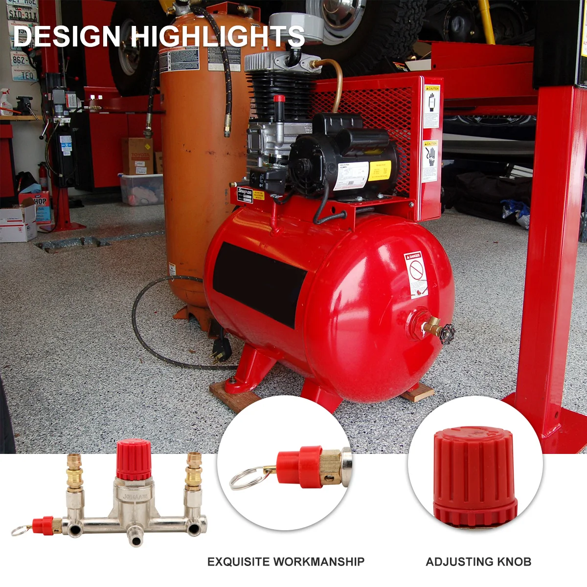 

Air Compressor Pressure Control Switch Heavy Duty Regulator Easy Operation Power Saving Assembly Pressure Control