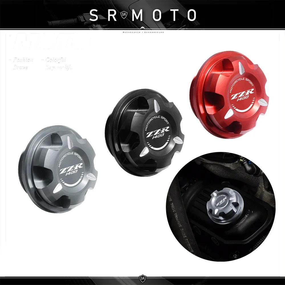 

Motorcycle Engine Oil Cap Bolt Screw Filler Cover Case for Kawasaki ZZR1400 2006-2021