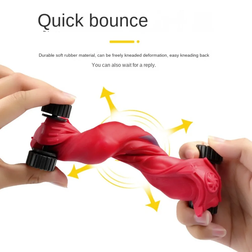 Squeeze Shark Stretch Car Toy High Elasticity Elongate Stretching Car Sliding Toy with Wheel Kneading Cartoon Fidget Toy