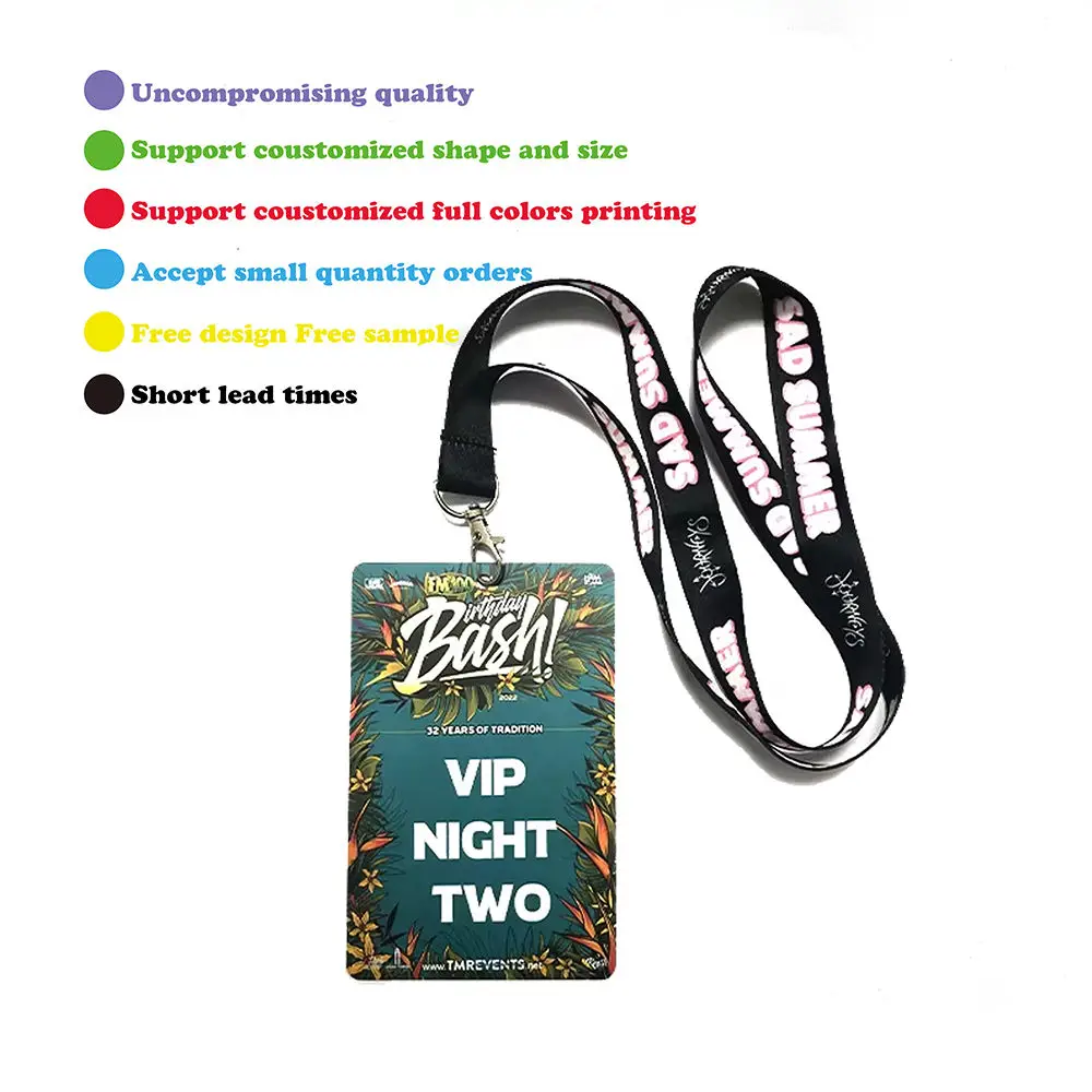 Custom PVC ID Badges 1mm Thick Personalized Name Cards Wholesale For Business Employee Student Event Daily Identification