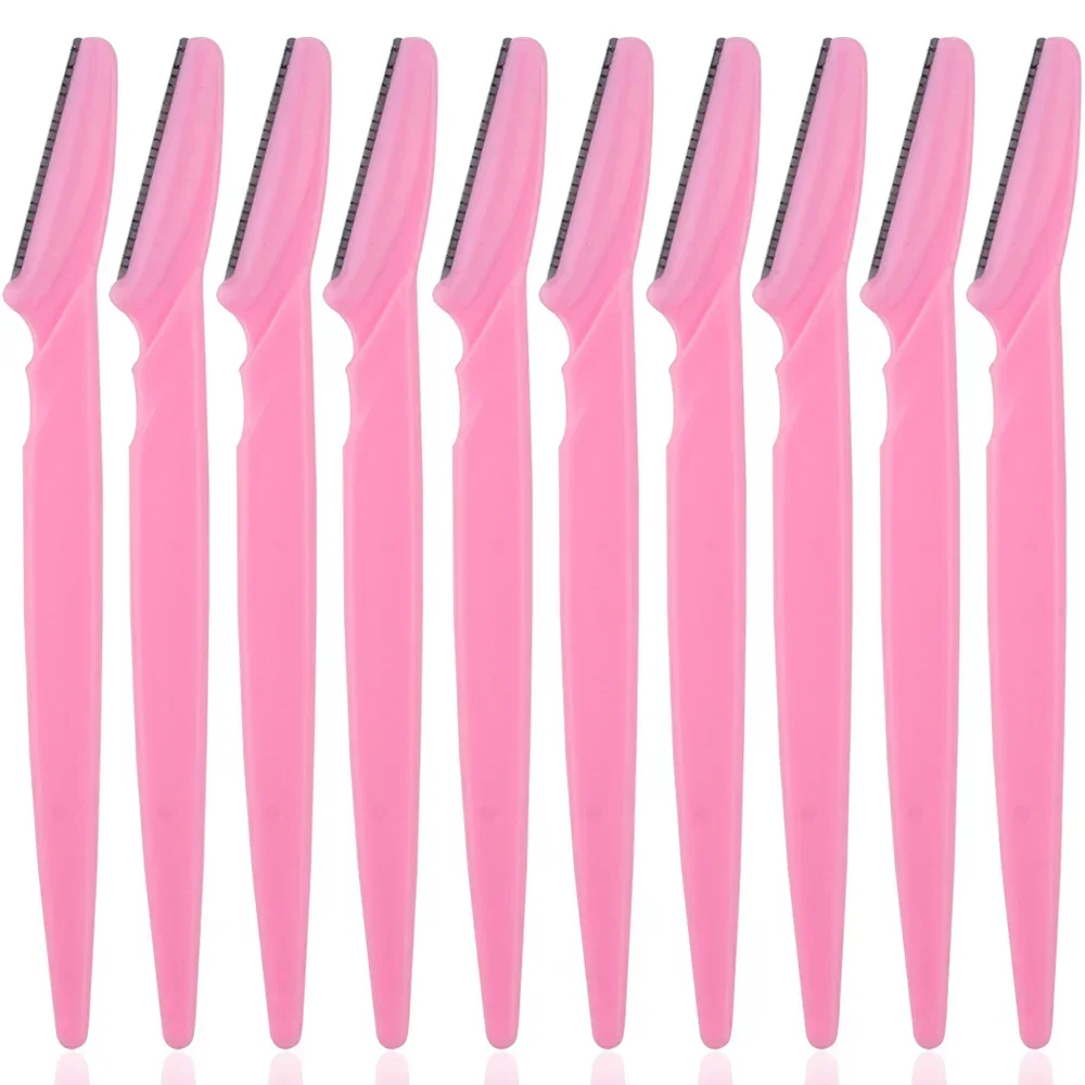 3/10Pcs Augenbraue Epilation Haar Entfernung Schneider Sicherheit Messer Make-Up Schaber Augenbraue Trimmer Klinge Frauen Gesicht Rasierer Tragbare