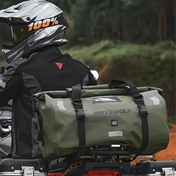 Motorcycle Moto Waterproof 40/66 Rear Reflective Placement Storage Tail Touring Biker Travel Outdoor Luggage Backpack Seat Bag