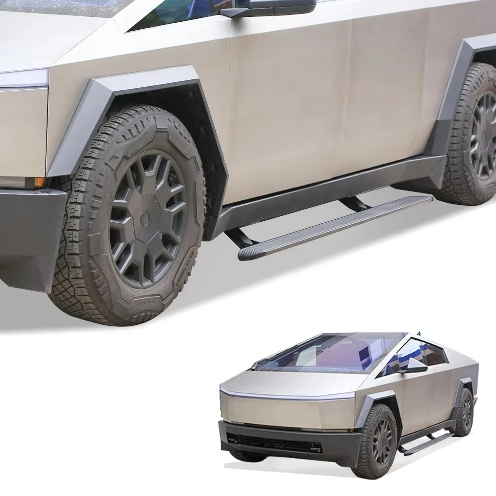 WJ Super Price LED Lights Aluminum Alloy IP67 Waterproof Car Padel SideSteps Electric Retractable Running Boards for Tesla 2