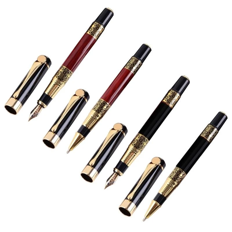 Metal Grain Roller Ballpoint Pen Retro Fountain Pen Writing Pen for Executive Office,Business,Women Men best sale image 5
