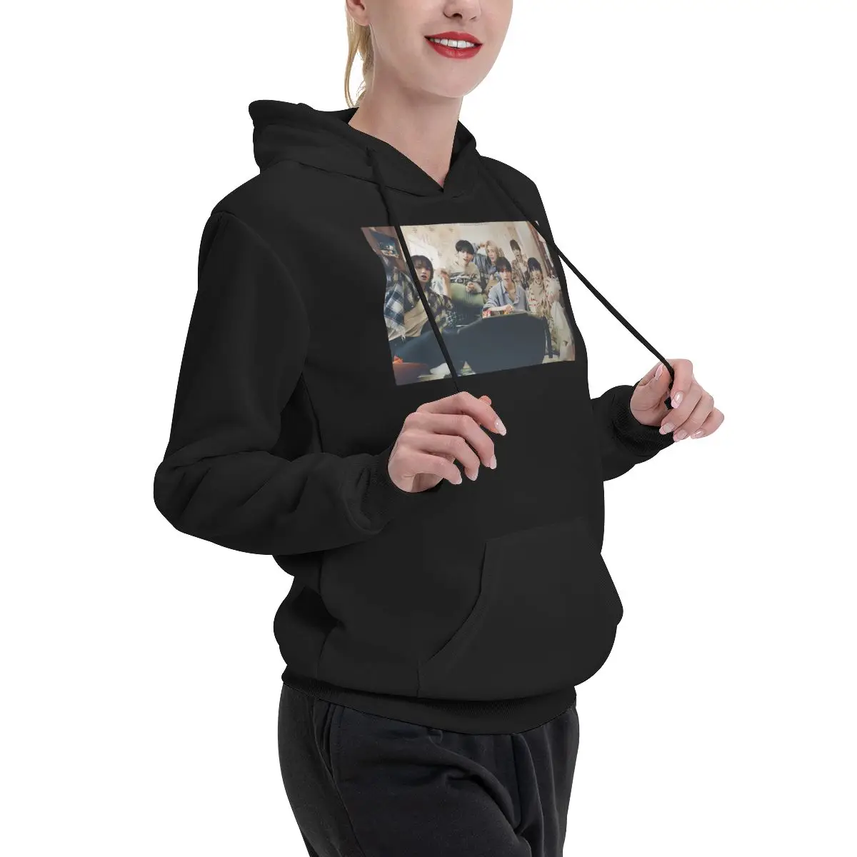 Junge Next Door KPOP Hoodie Harajuku Pullover Herbst Winter Herren Damen Paar Sweatshirt Langarm Tops