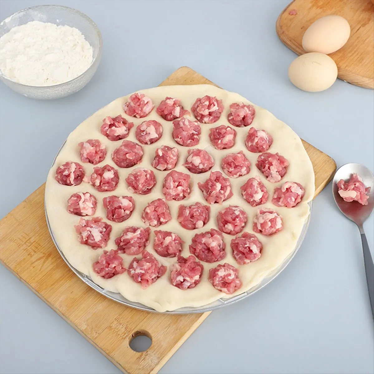 AA77 NEW Wonton Machine Dumpling Mold 37 Holes Aluminum Alloy Dumplings Metal Dumpling Making Mold Kitchen Wonton Cutter Tool,A