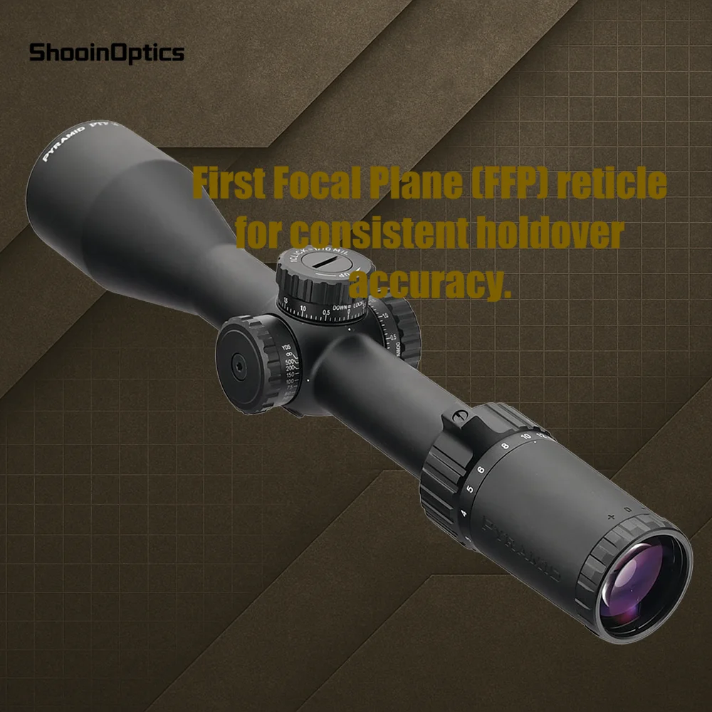 Shooin Optics FFP 3-18x50 Rifle Scope TAC Turret Lock 1/10 MIL Shooting Hunting Riflescope