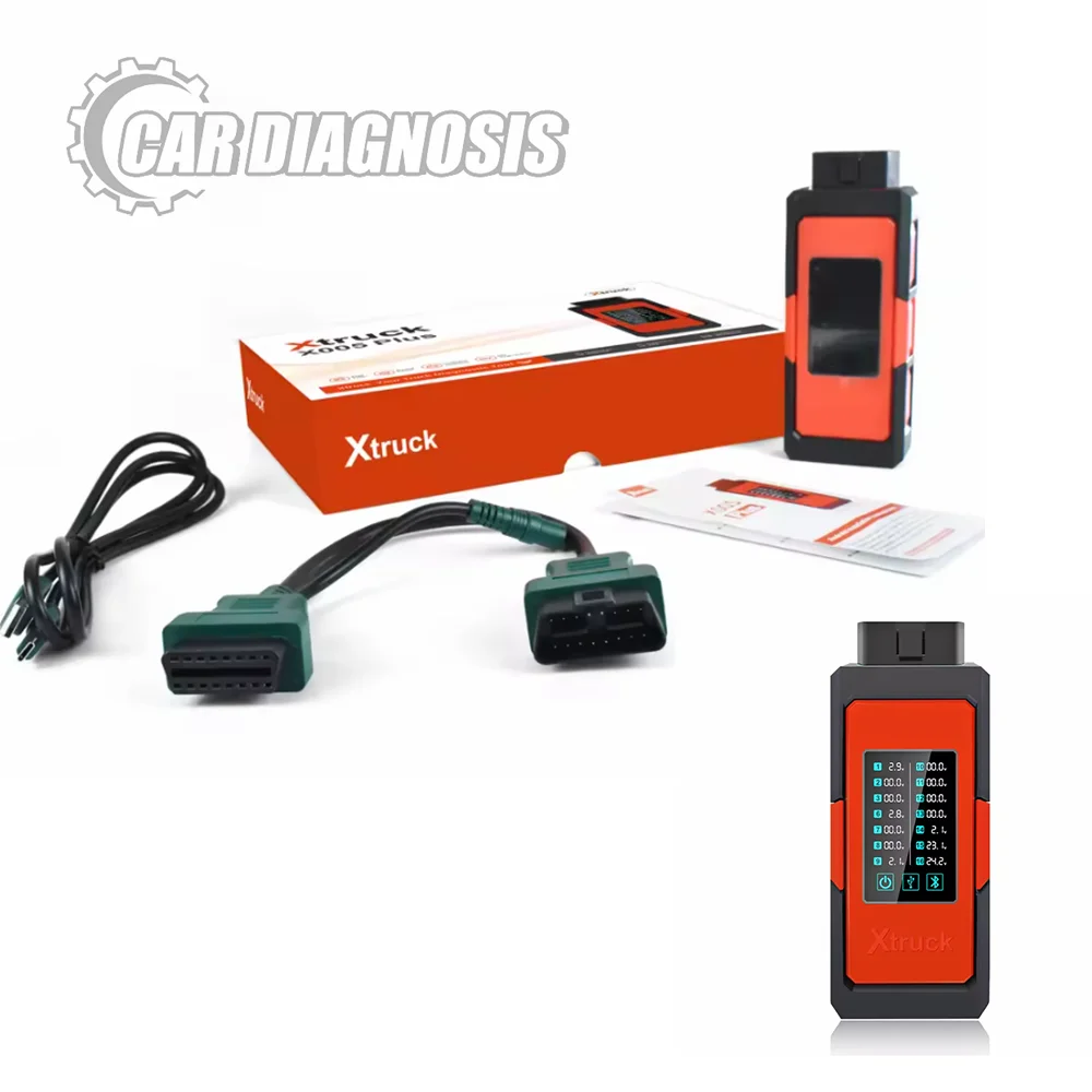 

Xtruck X005 plus Intelligent Diagnosis vehicle type system support SHACMAN SINOTRUK DongFeng FAWDE fault code ecu quick flashing