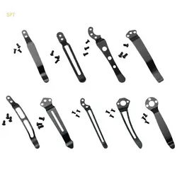 Knife Tool DIY Accessories Folding Knife Holder Stainless Steel Pocket Back Clip 714F