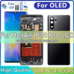 P30 Pro Display with Fingerprints, New AMOLED for Huawei P30 Pro VOG-L29 VOG-L09 Lcd Display Touch Screen Digitizer Replacement