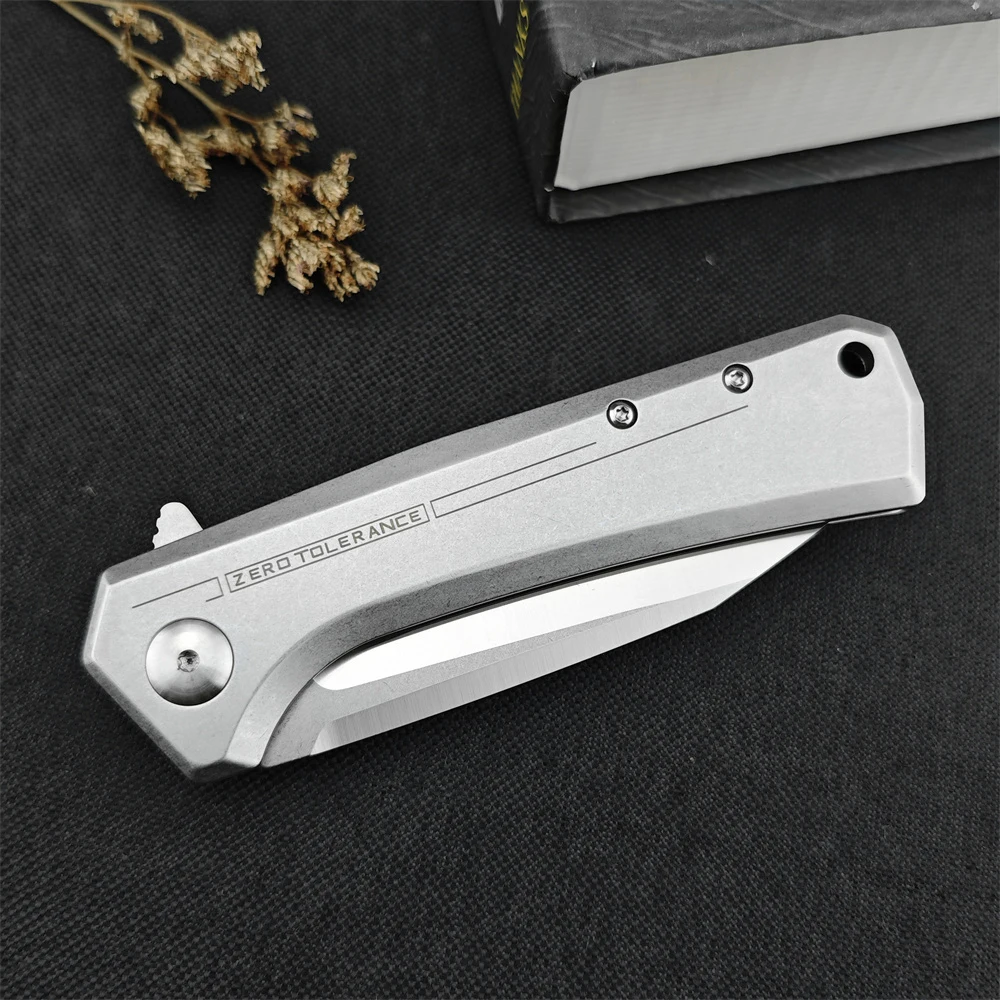 0808 High Hardness Folding Knife, Portable Pocket Knife for Outdoor Camping Hiking and Emergency Rescue Tools