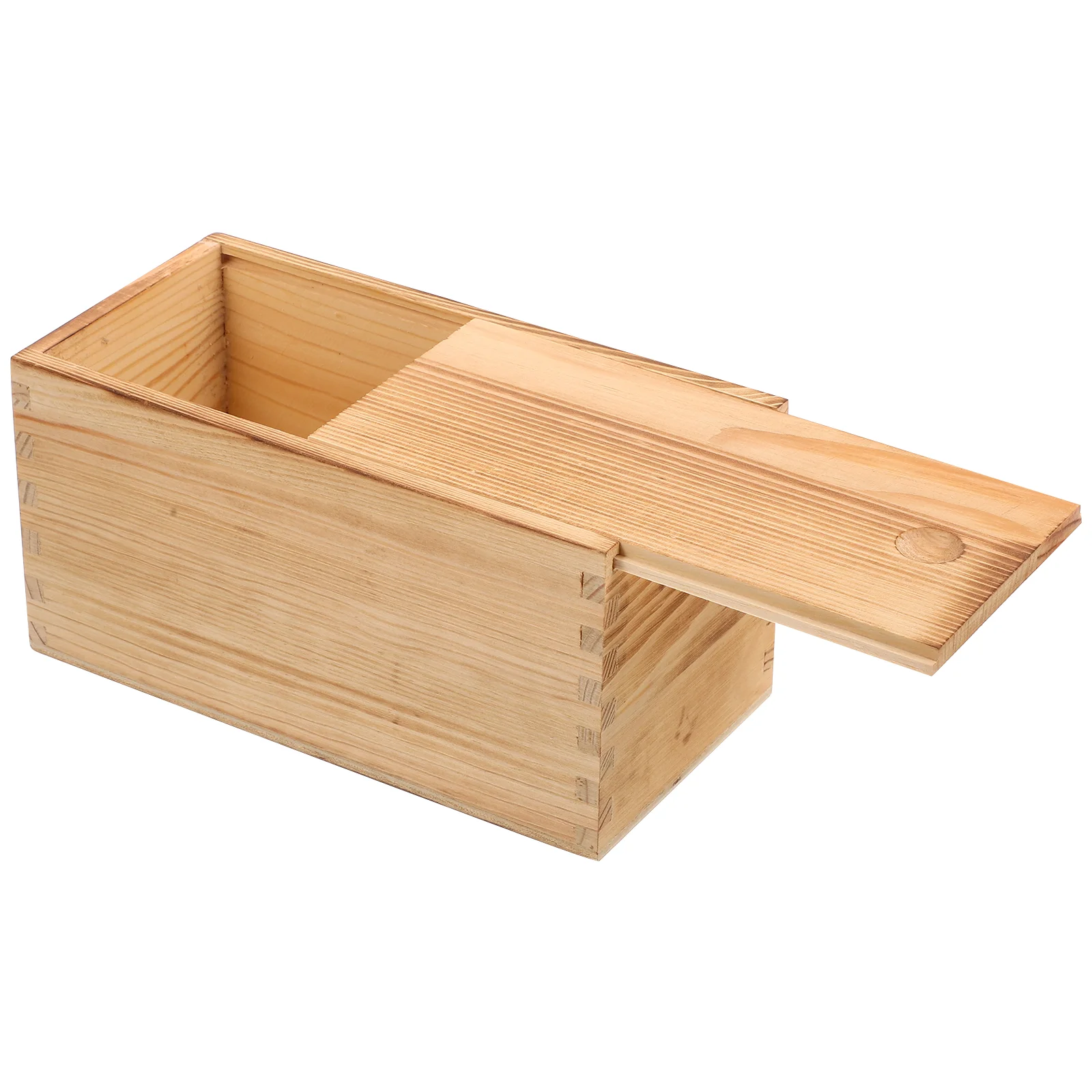 

Pull Out Wooden Box Jewelry Organizer Trinket Case Gift Boxes Earring Storage Natural Holder Container