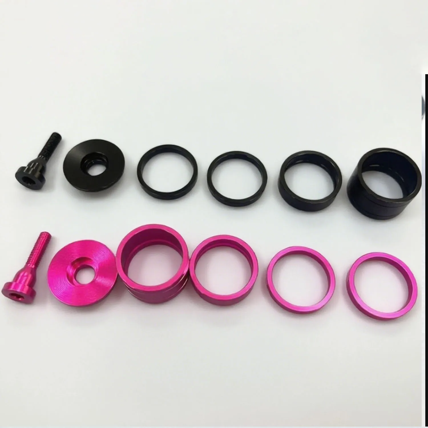 

Проставка для велосипедной гарнитуры 5 мм, 10 мм, 20 мм, верхняя крышка для гарнитуры, болты из сплава алюминия, красочные детали для велосипеда с ЧПУ