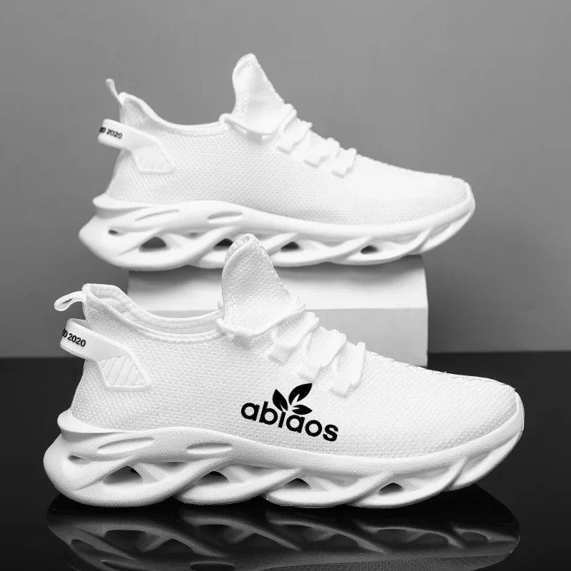 Mens White Sneakers Comfort Breathable Sport Shoes Lightweight Outdoor Mesh Running Shoes Athletic Jogging Tenis Walking Shoes