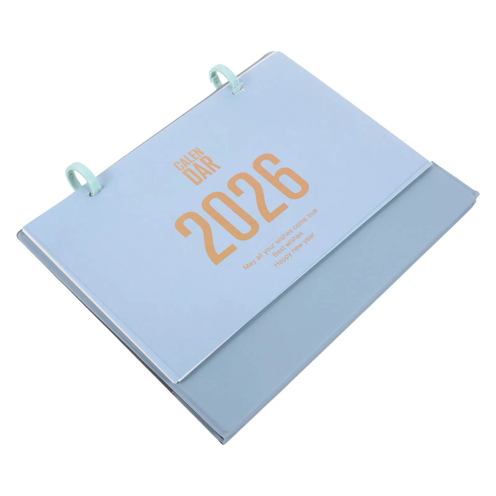 

2026 Horse Year Mini Desk Calendar PU Monthly Standing Desktop Planner Elegant Decorative Office Home Schedule Organizer