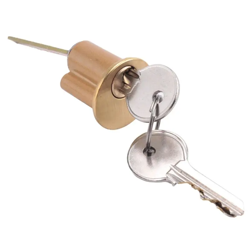 N82R 4X قفل بمزلاج ديدبولت من الزنك لمدخل باب البوابة الليلية، لمسة نهائية ذهبية