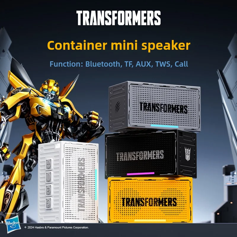 TRANSFORMERS Speaker Mini Container Bluetooth Speaker HiFi Stereo Surround Sound Subwoof Outdoor Home Theater Music Player TFY06