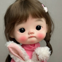 BJD doll 1/6 diandian big head cute girl makeup high quality resin toy gift baby angel dolls in offers articulated dolls