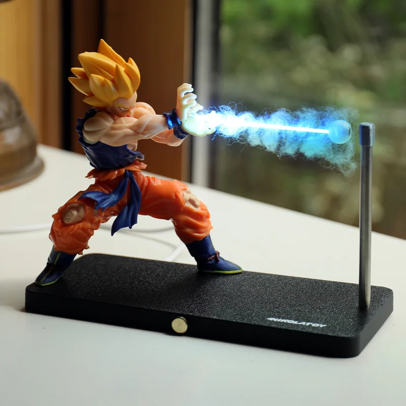

Dragon Ball Son Goku Kamehameha Magnetic Atmosphere Night Light Car Ornament Anime Decor Gift For Fans And Collectors