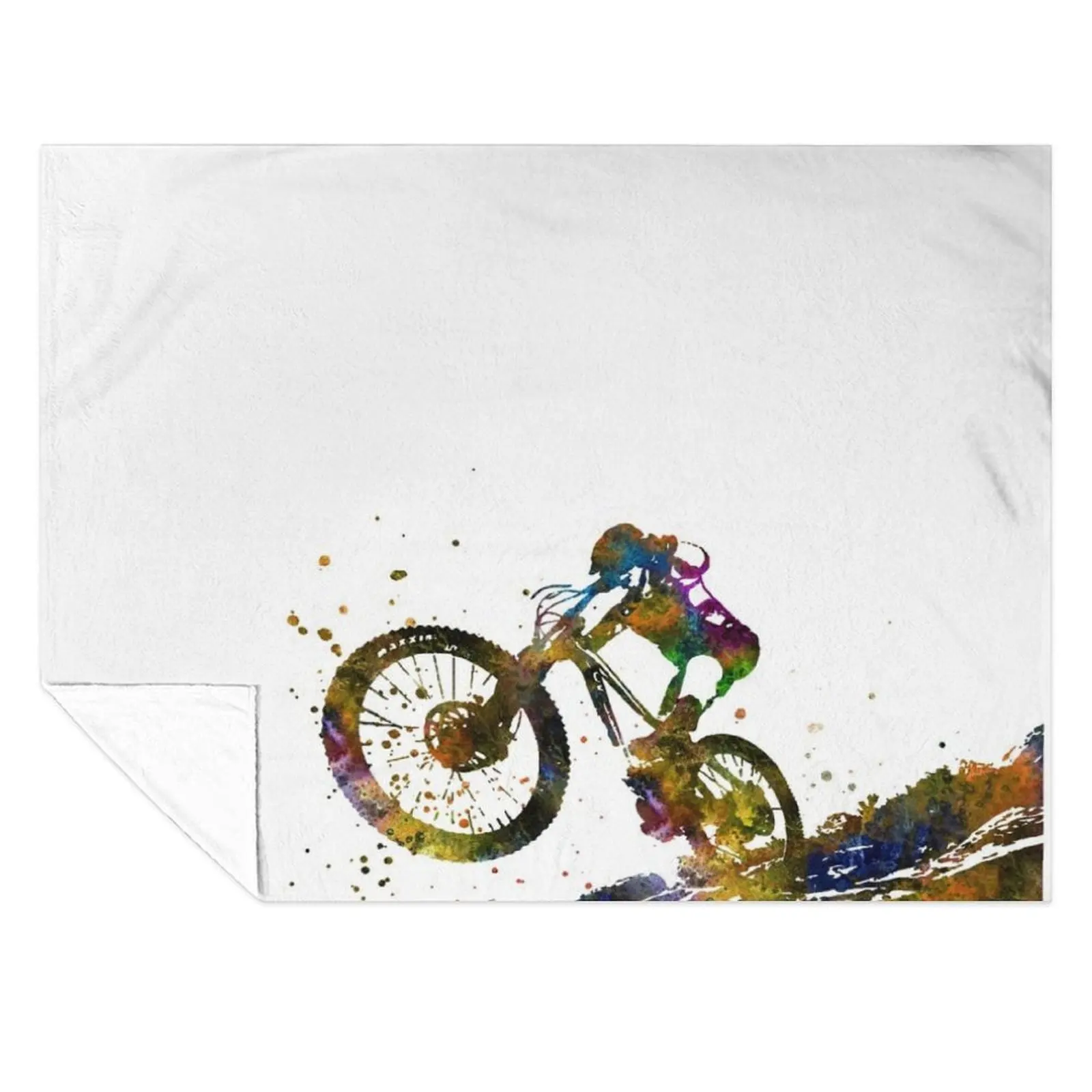 

Mountain biking, mountain bike, sport Throw Blanket Bed covers sofa bed Plaid Hair Blankets