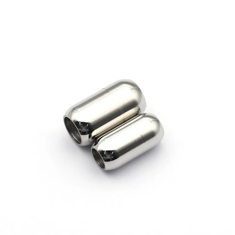 10pcs/Lot Wholesale Stainless Steel Magnetic Clasps Leather Cord Bracelet Magnet Buckle Necklace Diy Jewelry Making Accessories image 3